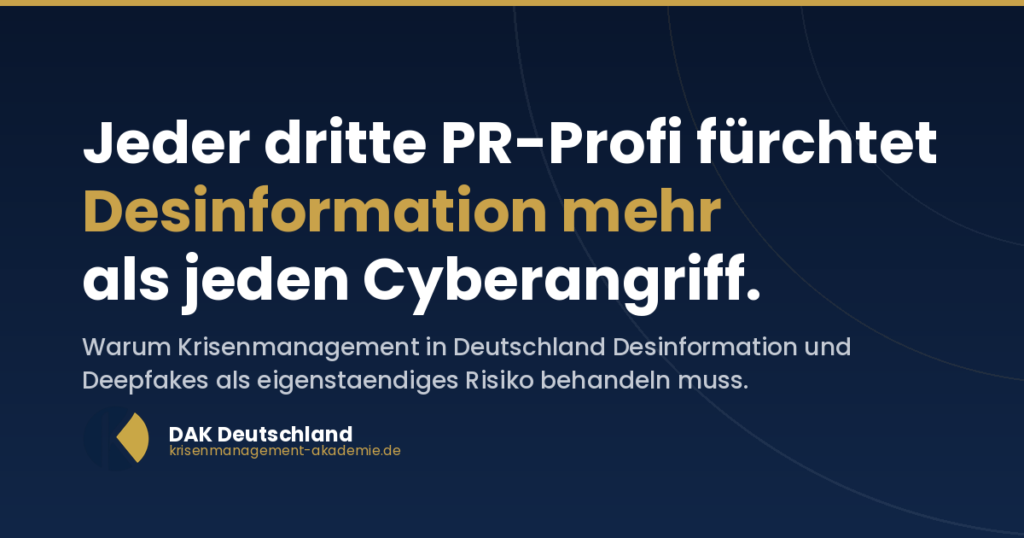 Desinformation und Krisenmanagement in Deutschland - DAK
