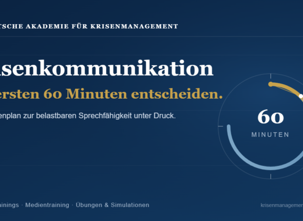 Krisenkommunikation zeitleiste der ersten 60 minuten – deutsche akademie für krisenmanagement