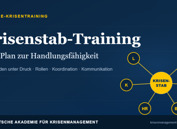 Krisenstabtraining: führungsteam trifft koordinierte entscheidungen unter druck – deutsche akademie für krisenmanagement