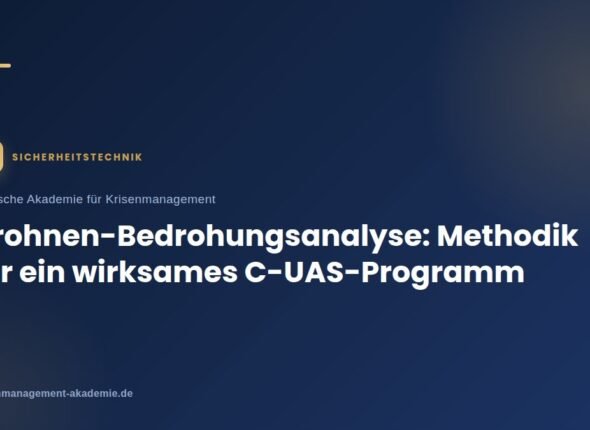Drohnenbedrohungsanalyse: methodik für ein wirksames cuasprogramm | deutsche akademie für krisenmanagement