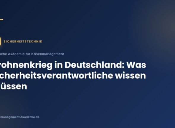 Drohnenkrieg in deutschland: was sicherheitsverantwortliche wissen müssen | deutsche akademie für krisenmanagement