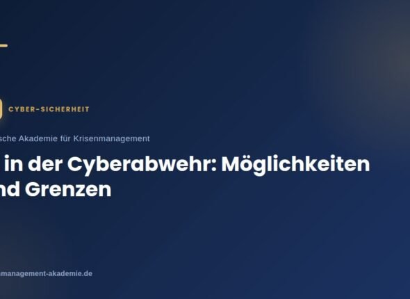 Ki in der cyberabwehr: möglichkeiten und grenzen | deutsche akademie für krisenmanagement