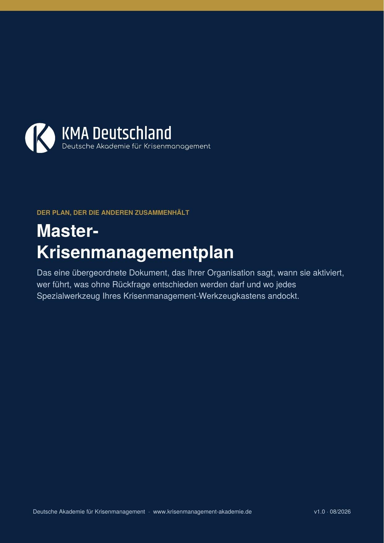 Masterkrisenmanagementplan (ebook, 41 s. ) | deutsche akademie für krisenmanagement