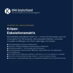 Titelseite des ebooks kriseneskalationsmatrix der deutschen akademie für krisenmanagement