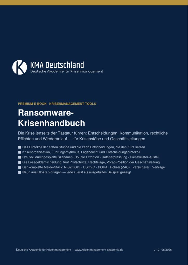 Cover des Ransomware-Krisenhandbuch E-Books